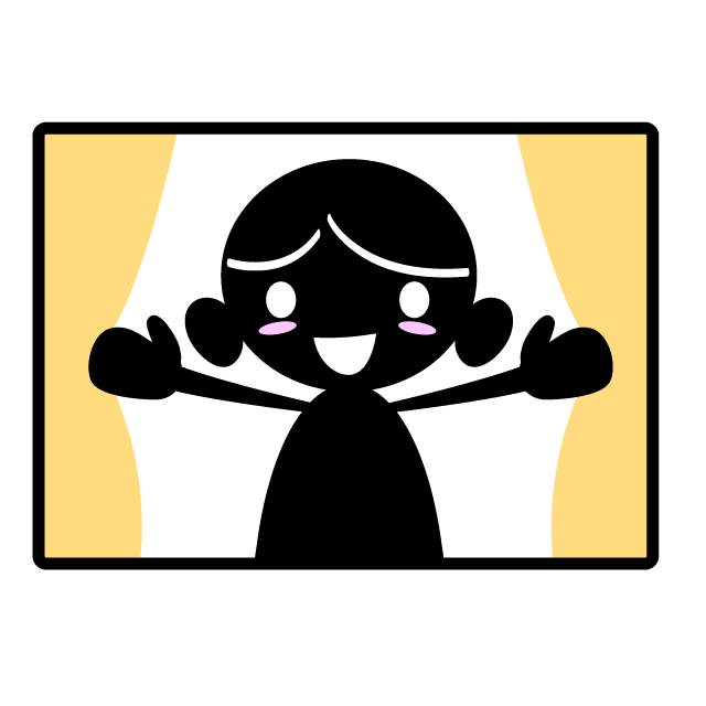 今日も良い天気！/カーテン開けて - 人 / 手描き / 漫画 / アニメ / イラスト / クリップアート / フリー素材