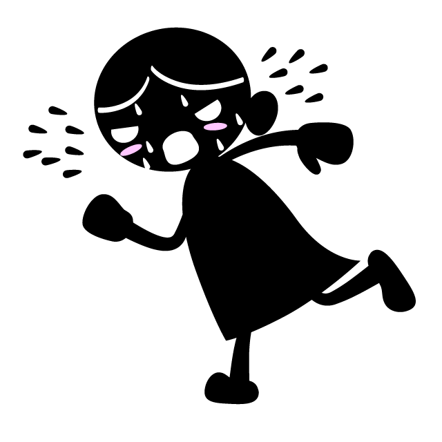 猛ダッシュ/遅れる/ヤバい！ - 人 / 手描き / 漫画 / アニメ / イラスト / クリップアート / フリー素材