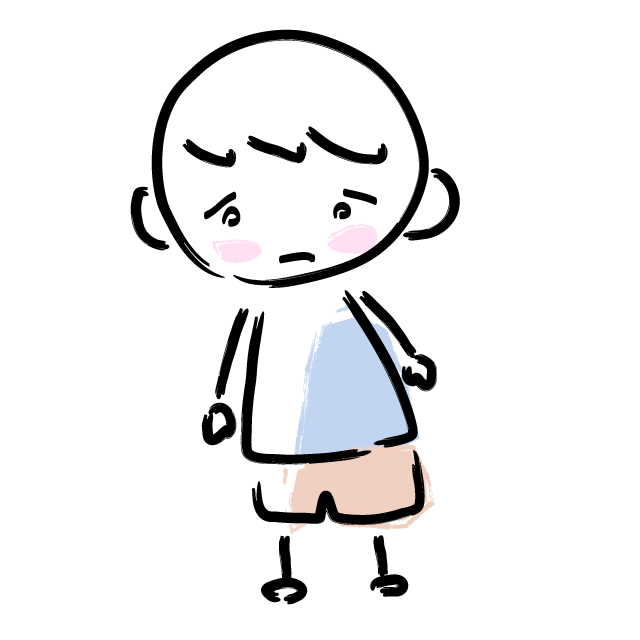 元気ないです/ショボン - 人 / 手描き / 漫画 / アニメ / イラスト / クリップアート / フリー素材