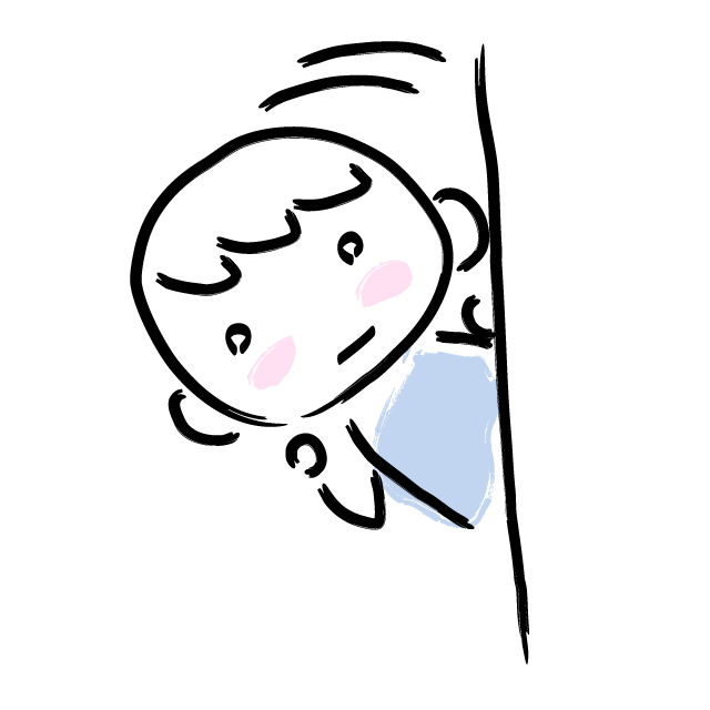 呼んだ？/登場/覗き見 - 人 / 手描き / 漫画 / アニメ / イラスト / クリップアート / フリー素材