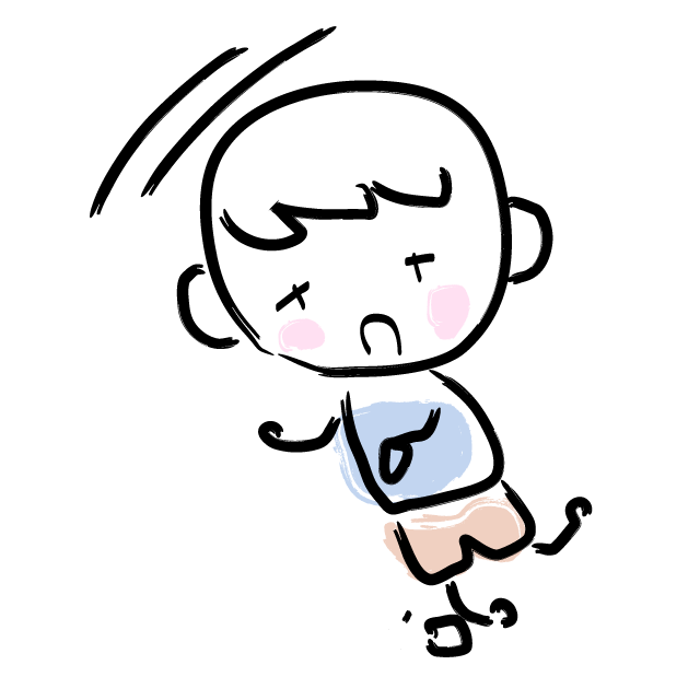 こけました/倒れました - 人 / 手描き / 漫画 / アニメ / イラスト / クリップアート / フリー素材