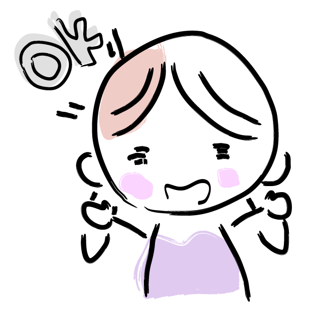 大丈夫/OKだよ - 人 / 手描き / 漫画 / アニメ / イラスト / クリップアート / フリー素材