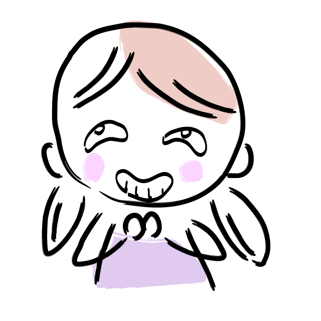 ニヒヒヒ/悪いことを考える - 人 / 手描き / 漫画 / アニメ / イラスト / クリップアート / フリー素材