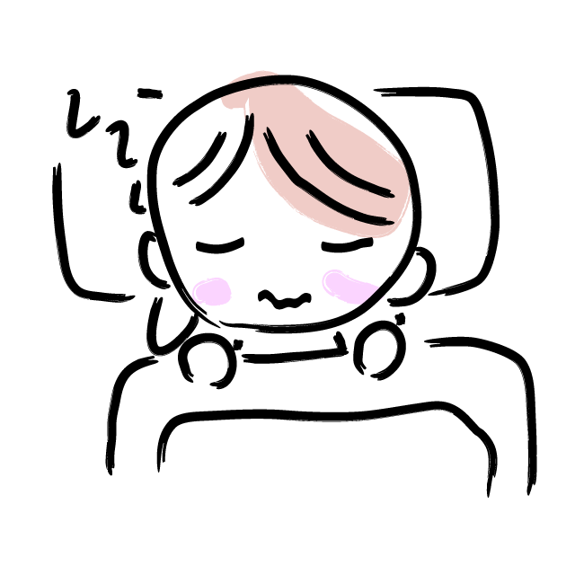 ムニャムニャ/おやすみなさい - 人 / 手描き / 漫画 / アニメ / イラスト / クリップアート / フリー素材