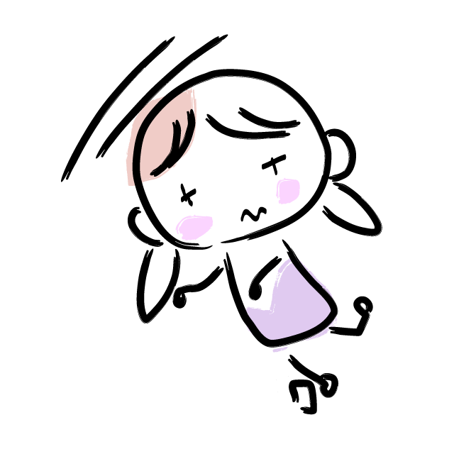 ドテッ/転びました - 人 / 手描き / 漫画 / アニメ / イラスト / クリップアート / フリー素材