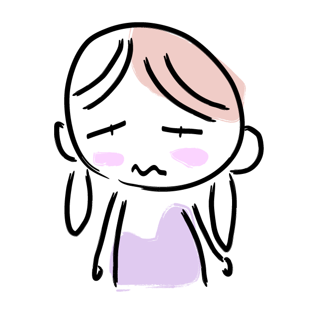 調子わるいです/眠いです - 人 / 手描き / 漫画 / アニメ / イラスト / クリップアート / フリー素材