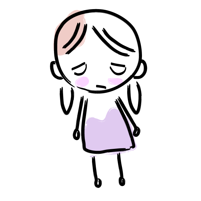 元気ない/やる気なし - 人 / 手描き / 漫画 / アニメ / イラスト / クリップアート / フリー素材