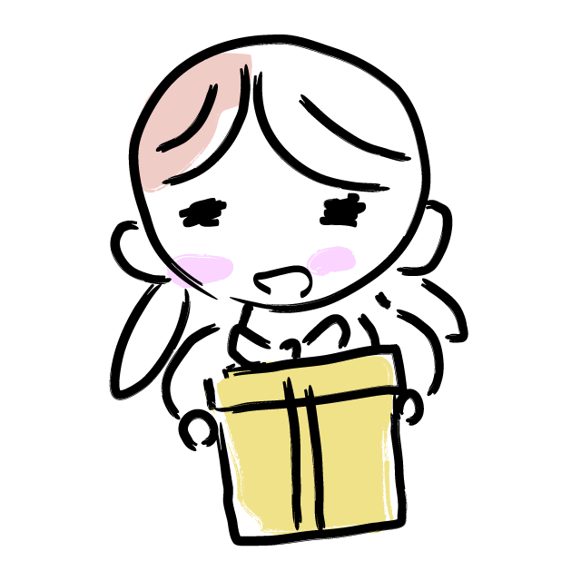 はいっプレゼント/誕生日 - 人 / 手描き / 漫画 / アニメ / イラスト / クリップアート / フリー素材