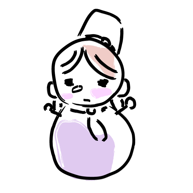 私雪だるま/クリスマス - 人 / 手描き / 漫画 / アニメ / イラスト / クリップアート / フリー素材