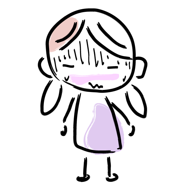 恥ずかしっ/やってしまった - 人 / 手描き / 漫画 / アニメ / イラスト / クリップアート / フリー素材