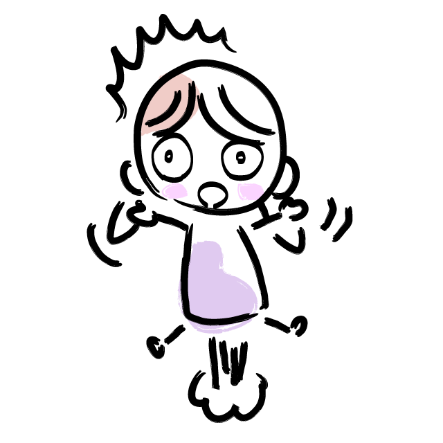 びっくり/なんで/サプライズ - 人 / 手描き / 漫画 / アニメ / イラスト / クリップアート / フリー素材