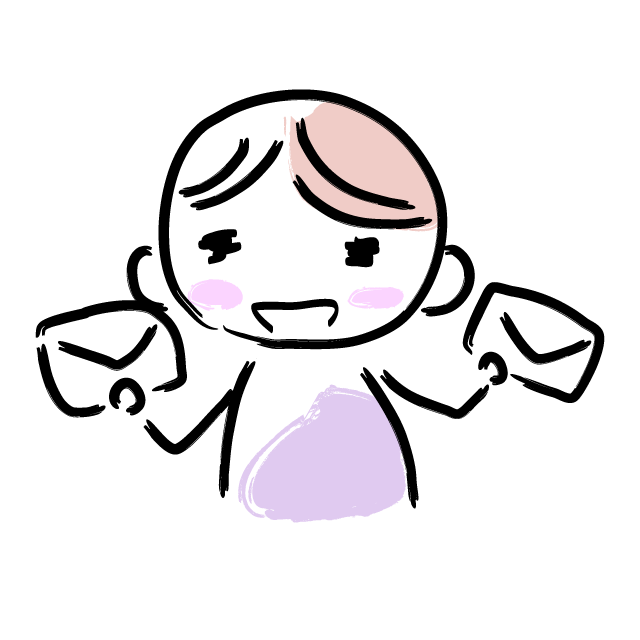 連絡ありがとう/メール頂戴 - 人 / 手描き / 漫画 / アニメ / イラスト / クリップアート / フリー素材