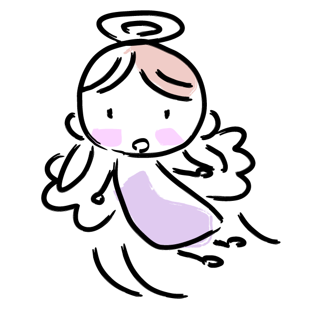 天使になりました/死んだの？ - 人 / 手描き / 漫画 / アニメ / イラスト / クリップアート / フリー素材