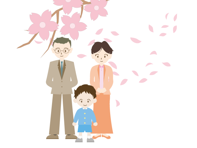 幼稚園｜入学｜4月 - イベント/シーズン/季節/ダウンロード/無料/イラスト/春/夏/秋/冬