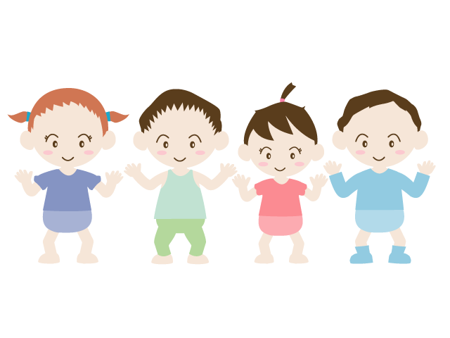 出会い｜赤ちゃん｜友達 - イベント/シーズン/季節/ダウンロード/無料/イラスト/春/夏/秋/冬