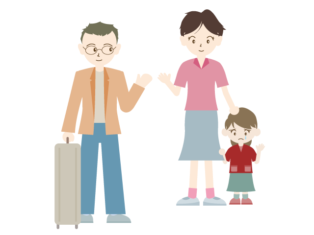 転勤｜お父さん｜別れ｜一人 - イベント/シーズン/季節/ダウンロード/無料/イラスト/春/夏/秋/冬