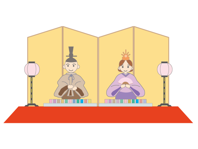 男女｜ひなまつり - イベント/シーズン/季節/ダウンロード/無料/イラスト/春/夏/秋/冬