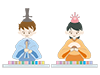 女の子｜男の子｜雛祭り - フリーイラスト｜人物・季節・イベント