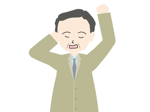 5月病｜中年男性｜やる気がでない - イベント/シーズン/季節/ダウンロード/無料/イラスト/春/夏/秋/冬