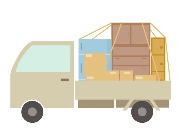 移動｜トラック｜引っ越し - イベント/シーズン/季節/ダウンロード/無料/イラスト/春/夏/秋/冬