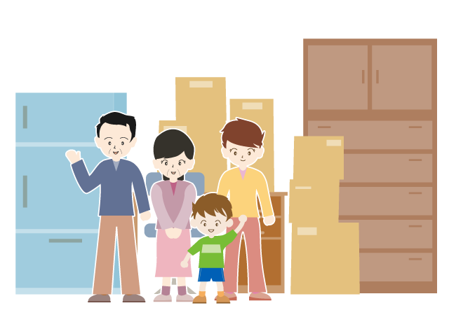 家族｜新生活｜不安 - イベント/シーズン/季節/ダウンロード/無料/イラスト/春/夏/秋/冬