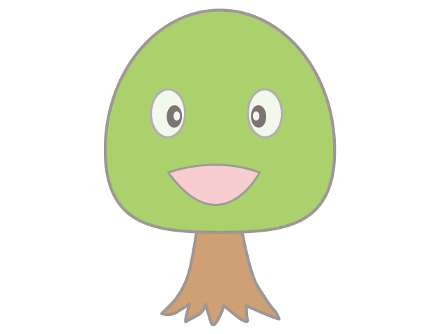 木々｜笑顔 - イベント/シーズン/季節/ダウンロード/無料/イラスト/春/夏/秋/冬