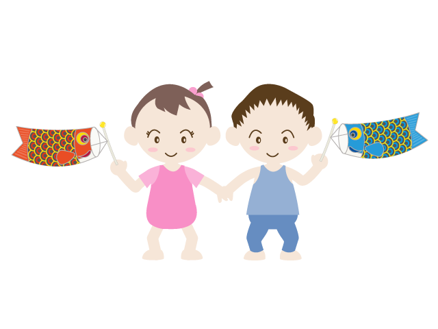 赤ん坊｜子供の日｜こいのぼり - イベント/シーズン/季節/ダウンロード/無料/イラスト/春/夏/秋/冬