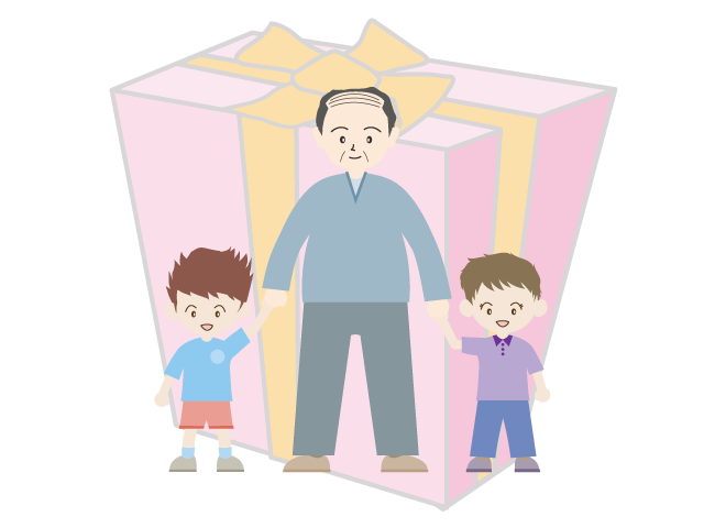 父の日｜おじいちゃん｜プレゼント - イベント/シーズン/季節/ダウンロード/無料/イラスト/春/夏/秋/冬