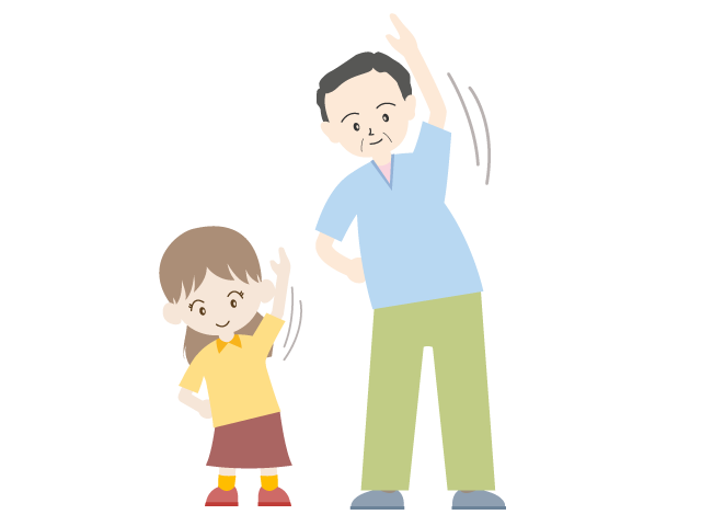 ラジオ体操｜夏休み｜早朝 - イベント/シーズン/季節/ダウンロード/無料/イラスト/春/夏/秋/冬