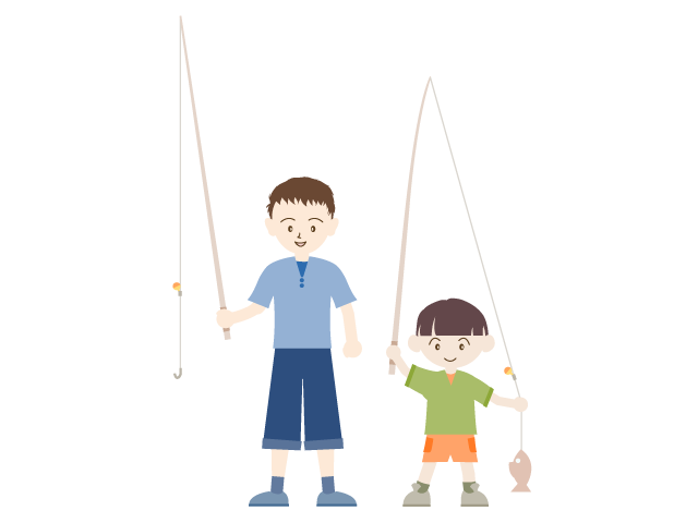 魚釣り｜キャンプ - イベント/シーズン/季節/ダウンロード/無料/イラスト/春/夏/秋/冬