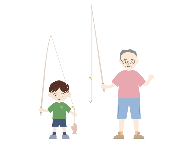 魚釣り｜夏休み - イベント/シーズン/季節/ダウンロード/無料/イラスト/春/夏/秋/冬