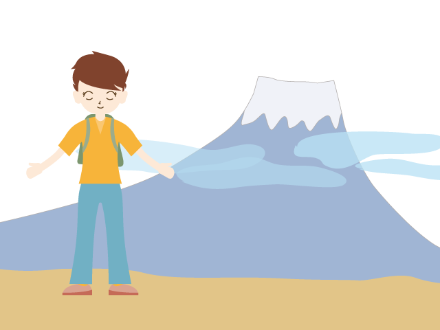 山登り｜ハイキング｜女性 - イベント/シーズン/季節/ダウンロード/無料/イラスト/春/夏/秋/冬