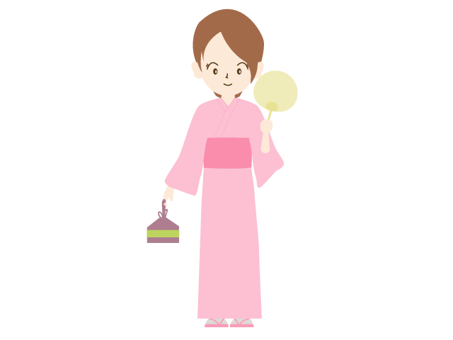 夏祭り｜女性｜浴衣 - イベント/シーズン/季節/ダウンロード/無料/イラスト/春/夏/秋/冬