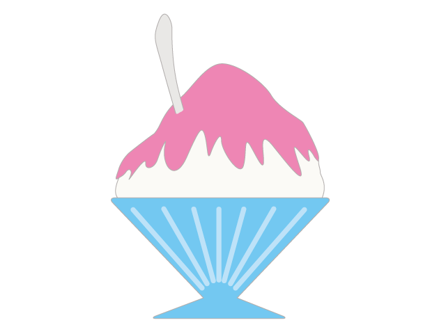 かき氷｜いちご｜祭り - イベント/シーズン/季節/ダウンロード/無料/イラスト/春/夏/秋/冬