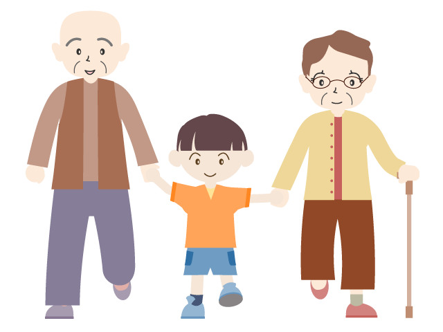 孫｜子供｜敬老感謝の日 - イベント/シーズン/季節/ダウンロード/無料/イラスト/春/夏/秋/冬