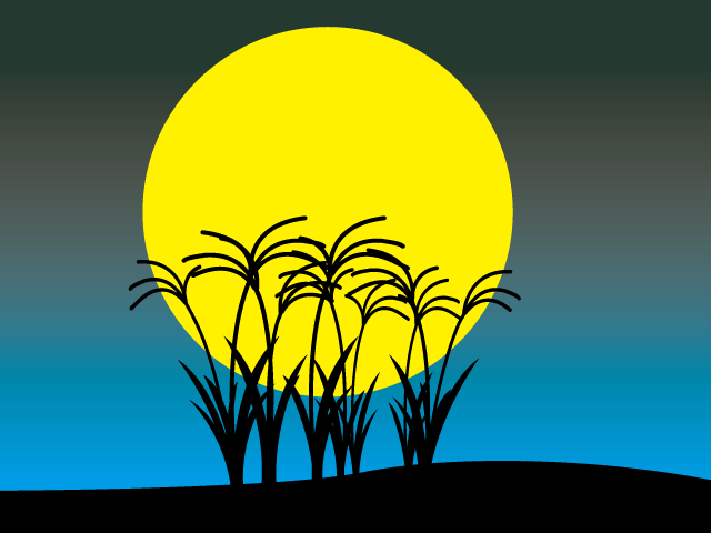 秋分の日｜月/景色 - イベント/シーズン/季節/ダウンロード/無料/イラスト/春/夏/秋/冬