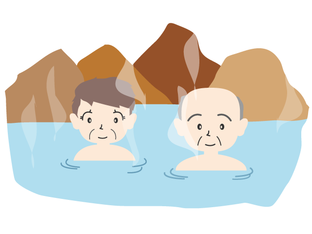 夫婦｜ホテル｜旅｜温泉 - イベント/シーズン/季節/ダウンロード/無料/イラスト/春/夏/秋/冬