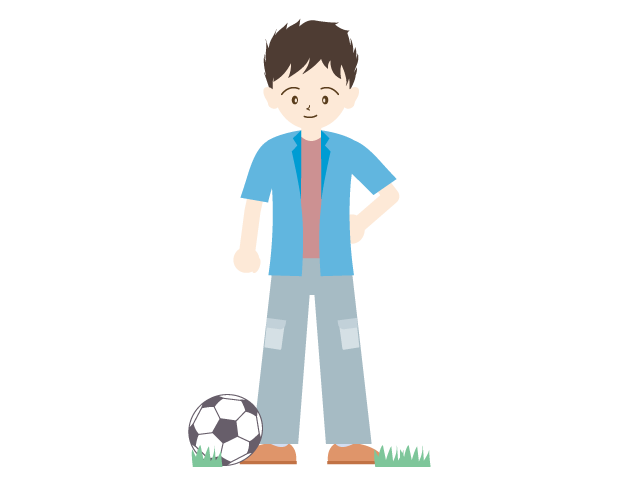サッカー｜少年｜ボール - イベント/シーズン/季節/ダウンロード/無料/イラスト/春/夏/秋/冬