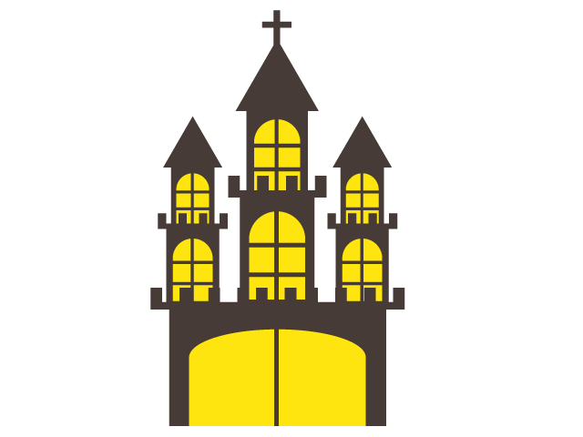 お城｜不気味｜ハロウィン - イベント/シーズン/季節/ダウンロード/無料/イラスト/春/夏/秋/冬