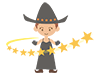 女の子｜魔女｜ハロウィーン - フリーイラスト｜人物・季節・イベント