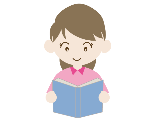 本｜読む｜好き｜女の子 - イベント/シーズン/季節/ダウンロード/無料/イラスト/春/夏/秋/冬