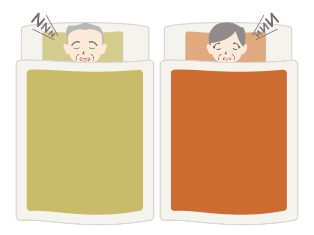 お年寄り｜睡眠｜布団｜寝る - イベント/シーズン/季節/ダウンロード/無料/イラスト/春/夏/秋/冬