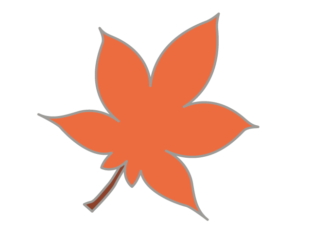 もみじ｜朱色 - イベント/シーズン/季節/ダウンロード/無料/イラスト/春/夏/秋/冬