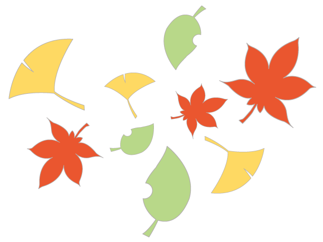 もみじ｜たくさん｜散る - イベント/シーズン/季節/ダウンロード/無料/イラスト/春/夏/秋/冬