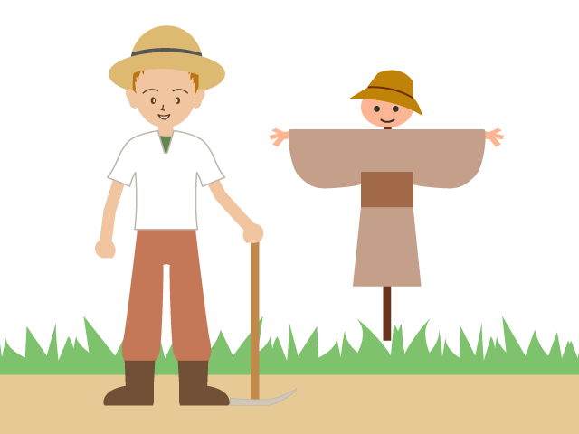 農家｜かかし｜農業 - イベント/シーズン/季節/ダウンロード/無料/イラスト/春/夏/秋/冬