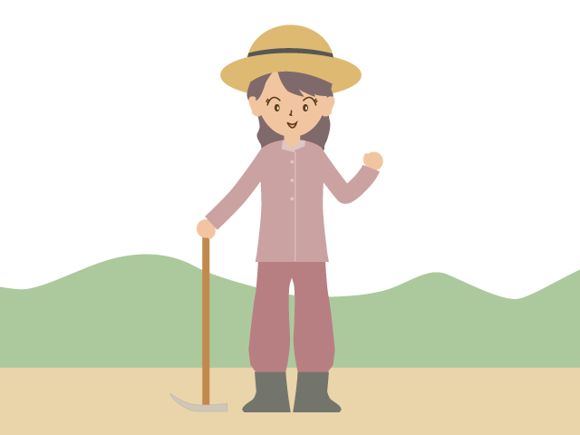 農家｜農業｜女性 - イベント/シーズン/季節/ダウンロード/無料/イラスト/春/夏/秋/冬