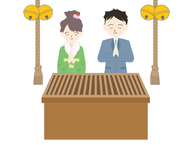 祈願｜お願い｜初詣｜正月 - イベント/シーズン/季節/ダウンロード/無料/イラスト/春/夏/秋/冬