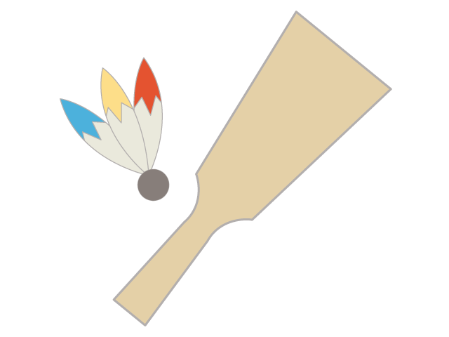 羽子板｜遊び - イベント/シーズン/季節/ダウンロード/無料/イラスト/春/夏/秋/冬