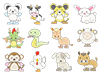 干支｜十二支｜年賀状｜動物 - フリーイラスト｜人物・季節・イベント