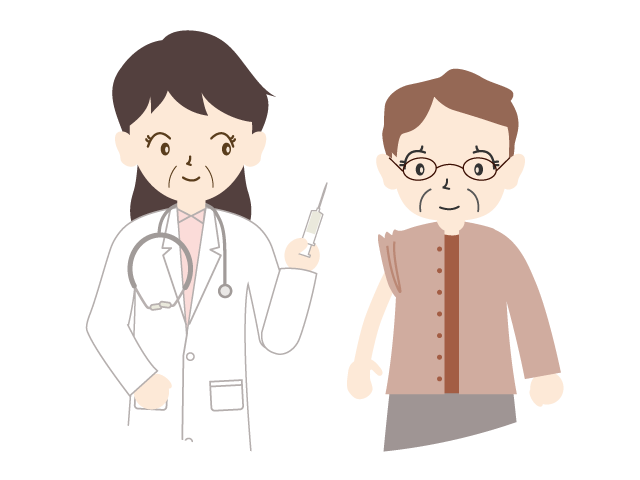 注射｜インフルエンザ｜予防｜対策 - イベント/シーズン/季節/ダウンロード/無料/イラスト/春/夏/秋/冬